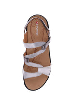 Load image into Gallery viewer, Revere Miami Back Strap Sandal Silver Fusion
