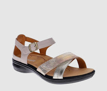 Load image into Gallery viewer, Revere Lucea Rustic Mixed Metallic Sandal (M)
