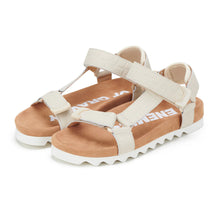 Load image into Gallery viewer, Rollie Sandal Tooth Wedge Bone Croc
