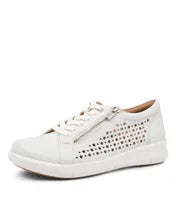 Ziera Shovo White Leather Sneaker