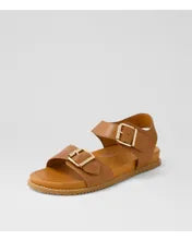 Load image into Gallery viewer, Ziera W Hastice Tan Leather Sandal
