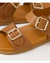 Load image into Gallery viewer, Ziera W Hastice Tan Leather Sandal
