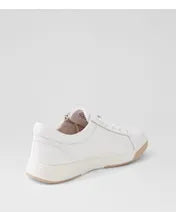 Load image into Gallery viewer, Ziera Aito XF White Leather and Nude Sole
