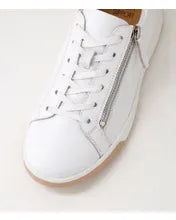 Ziera Aito XF White Leather and Nude Sole