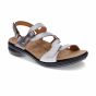 Revere Miami Back Strap Sandal Silver Fusion